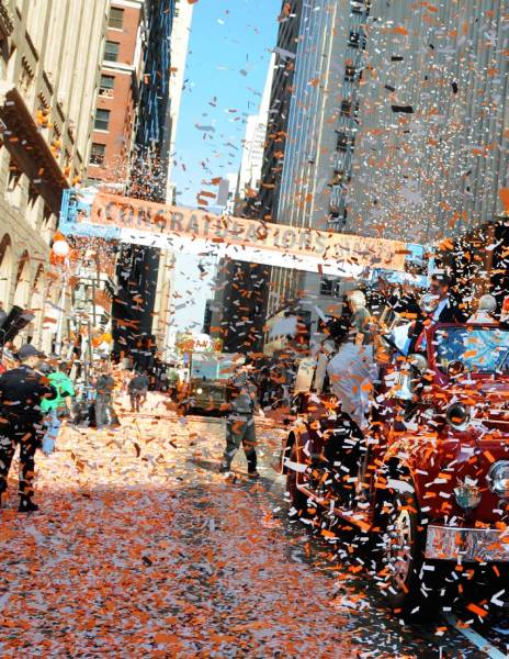 The World Series champions San Francisco Giants 1