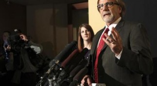 U.S. Army Staff Sgt.Bales defense attorney Browne speaks in a press conference in Seattle
