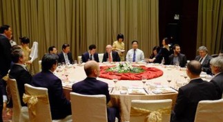 U.S. entrepreneurs are seen during a Cleantech led tour, introducing entrepreneurs to Chinese business leaders and investors