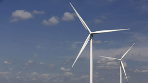 Wind turbines on the Heil Family Farm, a wind farm, in Haverhill