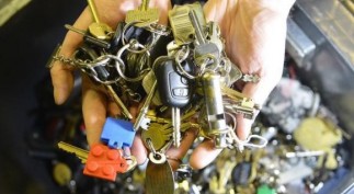 Thousands of items waiting to be claimed at the Lost Property office of Transport for London