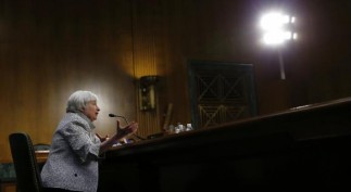U.S. Federal Reserve Chair Yellen testifies before the Senate Banking Committee on Capitol Hill in Washington